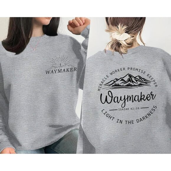 Women’s Christian Sweatshirt Soft Cotton Blend Long Sleeve Religion Faith - Picture 2 of 5